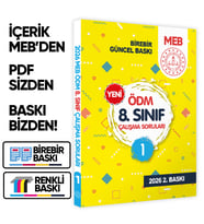 2026 LGS MEB Çalışma Soruları Soru Bankası ÖDM 8.Sınıf Çalışma Kitabı 1 BASKI ÜCRETİ
