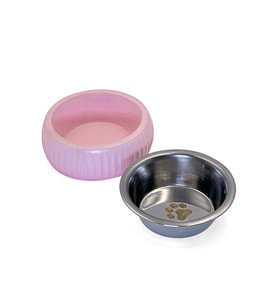 Mikopet Organik Seramik Mama Kabı Pembe (Standart)