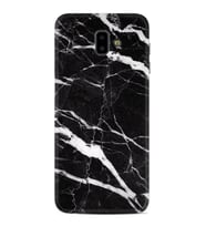 Samsung J6 Plus J7 Prime J7 Pro M20 Kılıf Desenli Silikon Siyah Şerit Mermer 1318