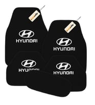 Hyundai Logolu 5 Parça Oto Halı Paspas Seti – Aracınıza Uygun, Şık ve Dayanıklı Zemin Koruyucu (Siyah)