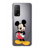 Xiaomi Mi 10 T Uyumlu Kapak Mickey Mouse Tasarımlı Şeffaf Silikon Kılıf