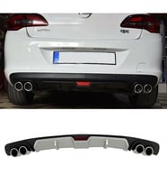 Opel Astra J Sedan Gri Difüzör 4 Krom Egzoz Görünümlü Difizör Arka Ek Body Kit