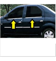 LOGAN SEDAN CAM ÇİTASI KROM 2005 2006 2007 2008 2009 2010 2011 2012 2013 2014 2015 2016 2017 2018