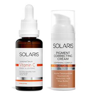 SOLARIS C Vitamin Cilt Bakım Serumu +Aydınlatıcı Leke Kremi