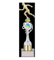 ODAK KUPA - Figürlü Kupalar - Atletizm Kadın Figürlü Kupalar FG-036 B - 41 cm