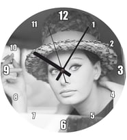 Cakatablo Sophia Loren Otomobilde Duvar Saati