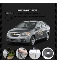 Chevrolet Aveo Oto Araç Kapı Koruma Fitili 5metre Parlak Siyah Renk