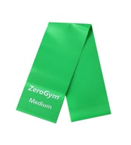 Zerogym Egzersiz Bandı Pilates Bandı, 150cmx15cmx0,55cm Yeşil Orta