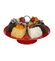 Professional Gastronomi Teşhir Tepsisi Ayaklı Yuvarlak  PC - 30 cm BO384