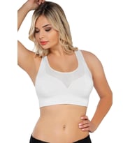 BEYAZ MI Emay 4027 Seamless Tül Pedli Toparlayıcı Büstiyer