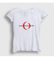 Presmono Kadın Beyaz Logo A Perfect Circle T-Shirt 453377tt (Beyaz)