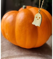 Glorria Halloween Temalı Altın Kaplama Gümüş Kolye