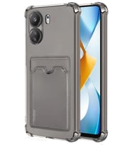 Redmi 13C Kılıf Kart Şeffaf Silikon - Şeffaf