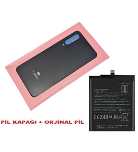 Tkgz Xiaomi Mİ 9SE Arka Pil Batarya Kapağı + PİL (CAM) SİYAH