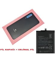Tkgz Xiaomi Mİ 9SE Arka Pil Batarya Kapağı + PİL (CAM) SİYAH