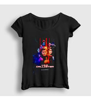 Presmono Kadın Siyah Uss Callister Black Mirror T-Shirt 182569tt
