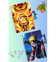 Naruto anime defter seti 2 adet A4 boyutu 21*30 çizgili + kareli 60 syf