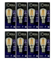 Heka 2W (22W) 2700K (Sarı Işık) E14 Duylu Led Rustik Ampul (8 Adet)