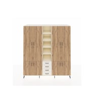 Kronos Dolap 17 Raflı 4 Çekmeceli 8 Kapaklı 220x59x243 Aytaşı-Çam/Aytaşı