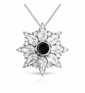 Gümüş 100 Dilde Seni Seviyorum Lotus Kadın Kolye