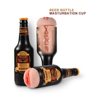Pretty Love Beer Bottle 24 Cm Titreşimli Realistik Yapay Vajina Masturbatör
