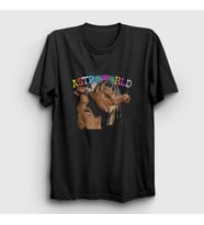 Presmono Unisex Siyah Hug Astroworld Travis Scott T-Shirt 42619tt