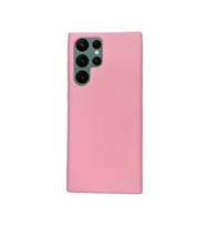 Samsung Galaxy S22 Ultra İnce Mat Silikon Kılıf Pembe