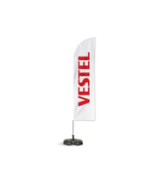 Vestel Yelken Bayrak Beyaz
