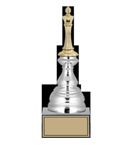 ODAK KUPA - Figürlü Kupalar - Satranç Figürlü Kupalar FG-024 B - 27 cm