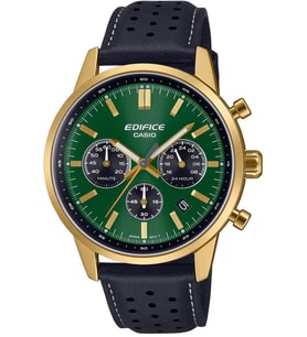 Casio EFR-575CL-3ADF Fonksiyonlar Aktif Deri Kordon 10 Atm Su Geçirmezlik Siyah Renk Erkek Kol Saati