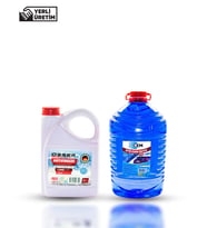 CEM CAR CARE Kışlık Set ( Cam Suyu 5 Lt Antifrizli -20 Derece+Kırmızı Antifriz 3 Lt -42 De