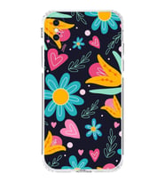 PrintiFy iPhone XS ile Uyumlu Retro Color 1  Kamera Korumalı Şeffaf  Kılıf