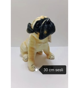 Sesli Havlayan Köpek Peluş 35 cm (Çok Renkli)