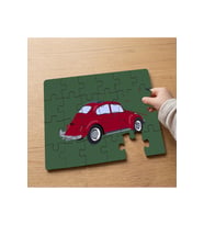 Kırmızı Araba Tasarımlı 24 Parça Ahşap Çocuk Puzzle MPK0112