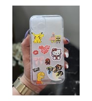 Iphone 13 Uyumlu Sticker Tasarımlı Şeffaf Telefon Kılıfı