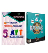 Liderler Karması AYT 3 + 1 ve Gür Yayınları AYT Dıamond 5 li Deneme Seti 2 Kitap