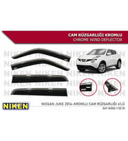 Nissan Juke Kromlu Cam Rüzgarlığı Niken 2015+ (Beyaz)