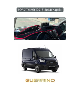 FORD Transit (2013-2018) KapaklıTORPİDO KORUMA HALISI GRİ KENAR