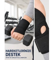 El Bilekliği Başparmak Destekli Ayarlanabilir Bilek Sargısı Sporcu Bilek Bandajı Ayarlanabilir El Bi
