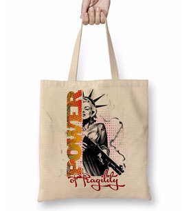 F Fragility Bez Çanta Uzun Saplı