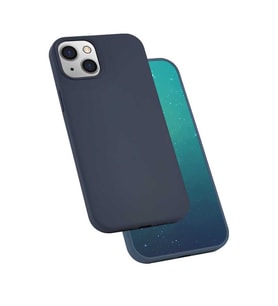 Apple Apple iPhone 13 Mini Kılıf Kadife Ultra Esnek İnce Camera Protected Velvet Case (Lacivert)