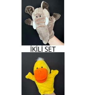 El Kuklası Fil ve Ördek Arkadaşlar El Kuklası İkili Set