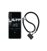 Samsung Galaxy A9 2018 Kılıf Desenli Silikon + Şarj Kulaklık Koruyucusu New York 1612