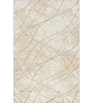 Eliana Home Baskılı, Yıkanabilir Kaymaz Taban Salon Halısı LNA0750 100x150 cm (Bej)