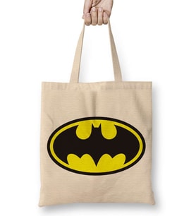 Batman Logo Bez Çanta Uzun Saplı