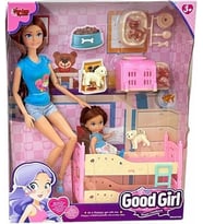 30 cm Aksesuarlı Ranzalı Bebek Seti 8234 (Karışık)