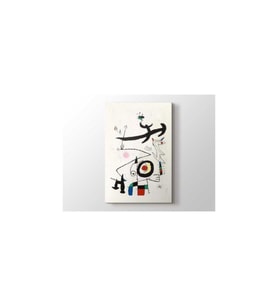 Joan Miro - Village D'oiseaux Tablo - 106249 - 50x70 Cm