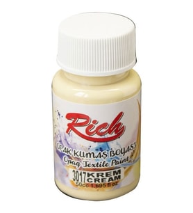 Rich Opak Kumaş Boyası 50 cc. 3017 KREM 