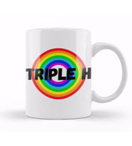 Triple H   Vintage Retro Rainbow Style Warriors Design Wrestlers Gift Kupa Bardak Porselen