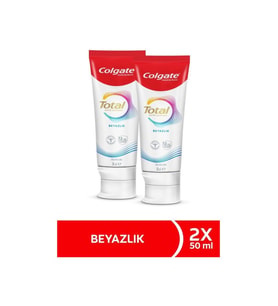 Colgate Total Beyazlık Özellikli Diş Macunu 50 ml 2li Paket Aktif Koruma